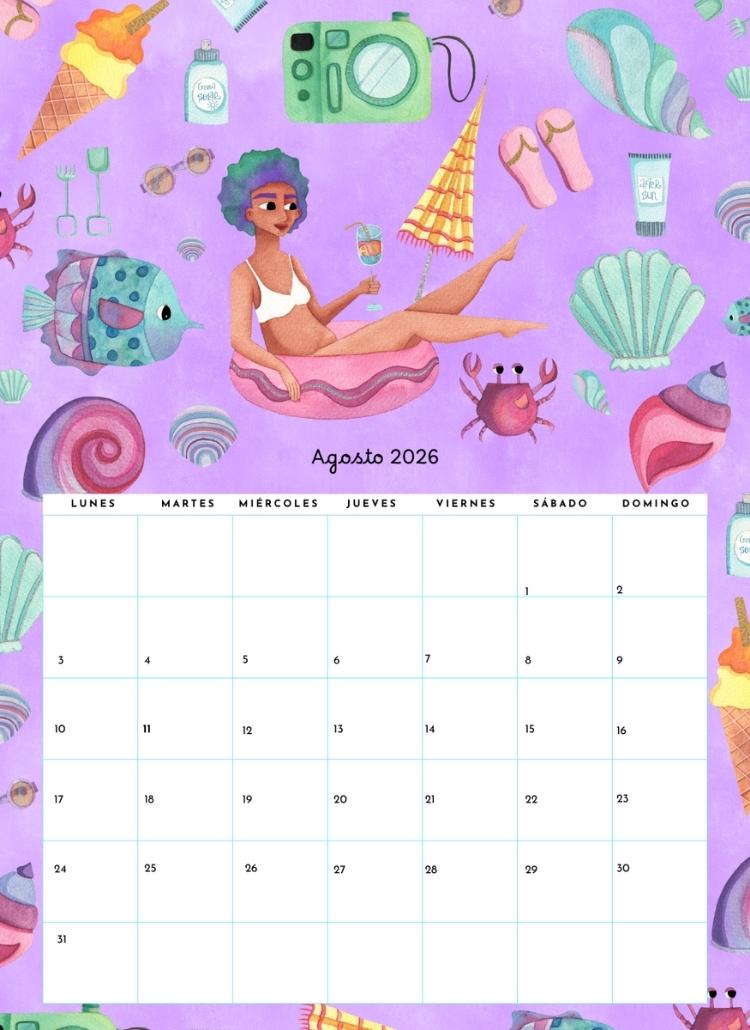 Calendario ilustrado 2026