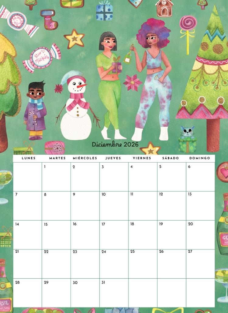 Calendario ilustrado 2026
