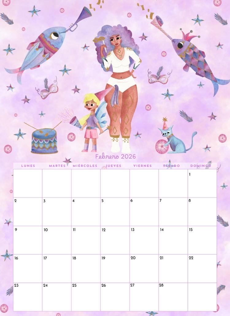 Calendario ilustrado 2026