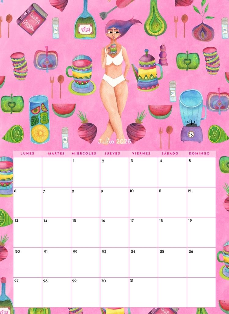 Calendario ilustrado 2026