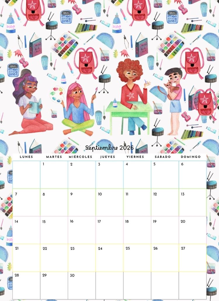 Calendario ilustrado 2026