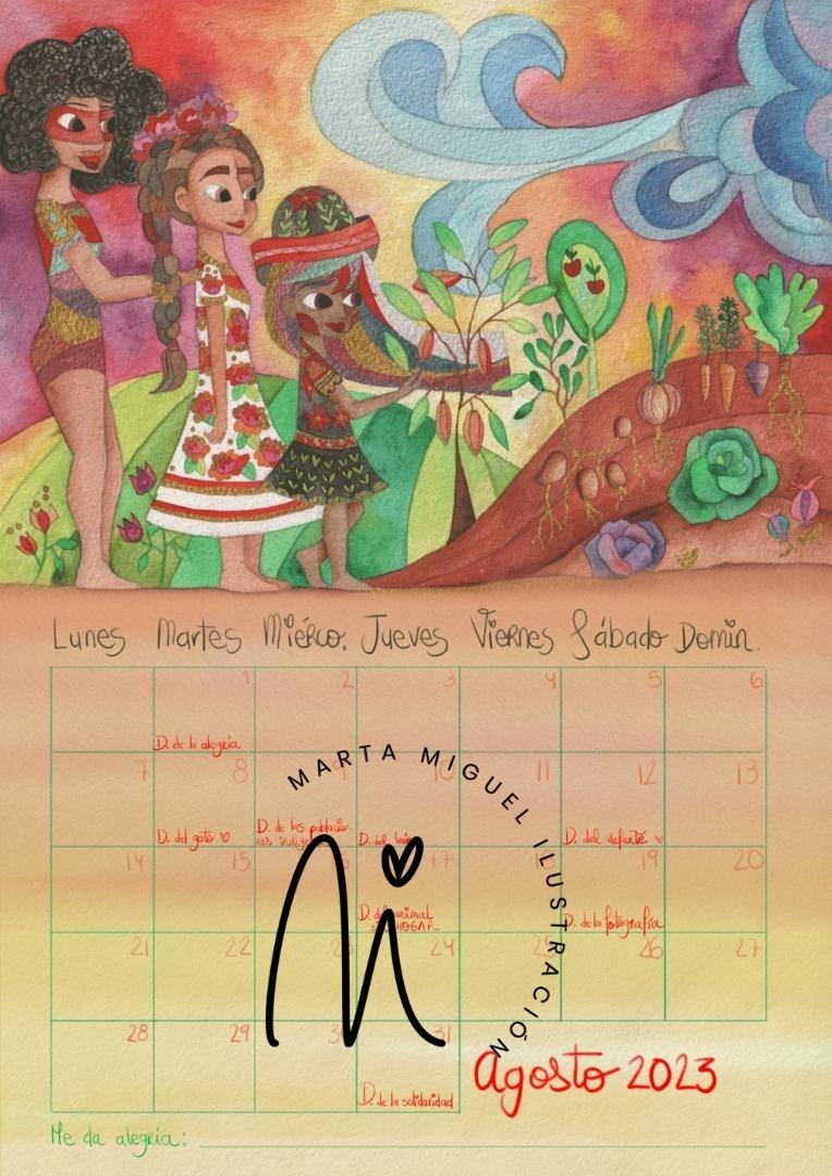 Calendario infantil 2023 Marta Miguel