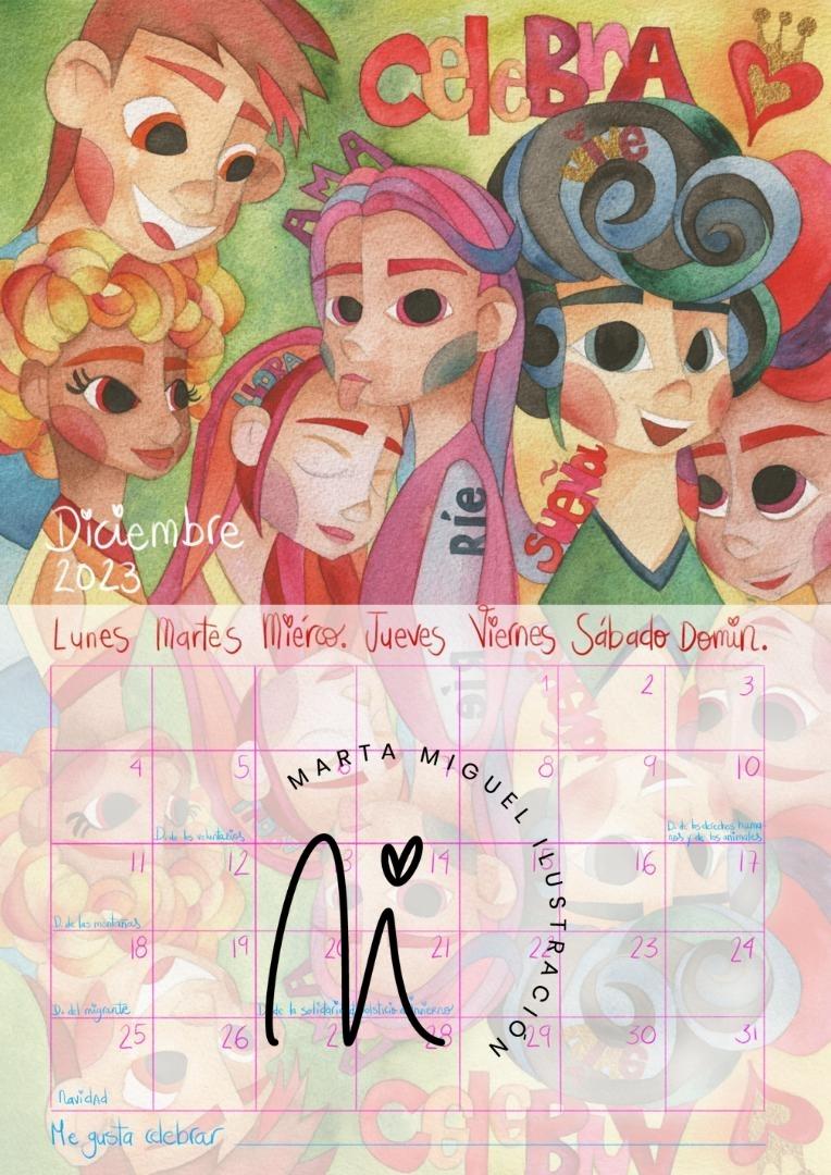 Calendario infantil 2023 Marta Miguel