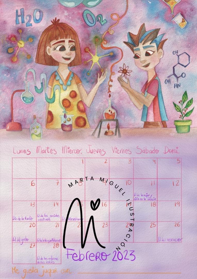 Calendario infantil 2023 Marta Miguel