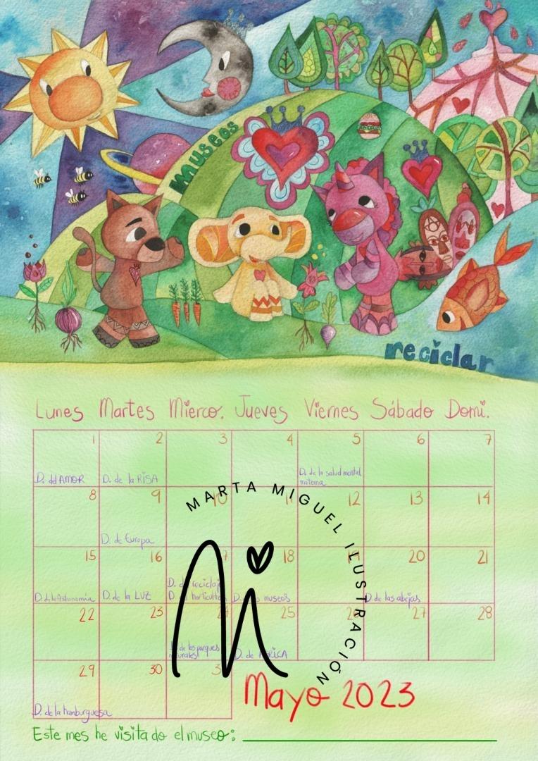 Calendario infantil 2023 Marta Miguel