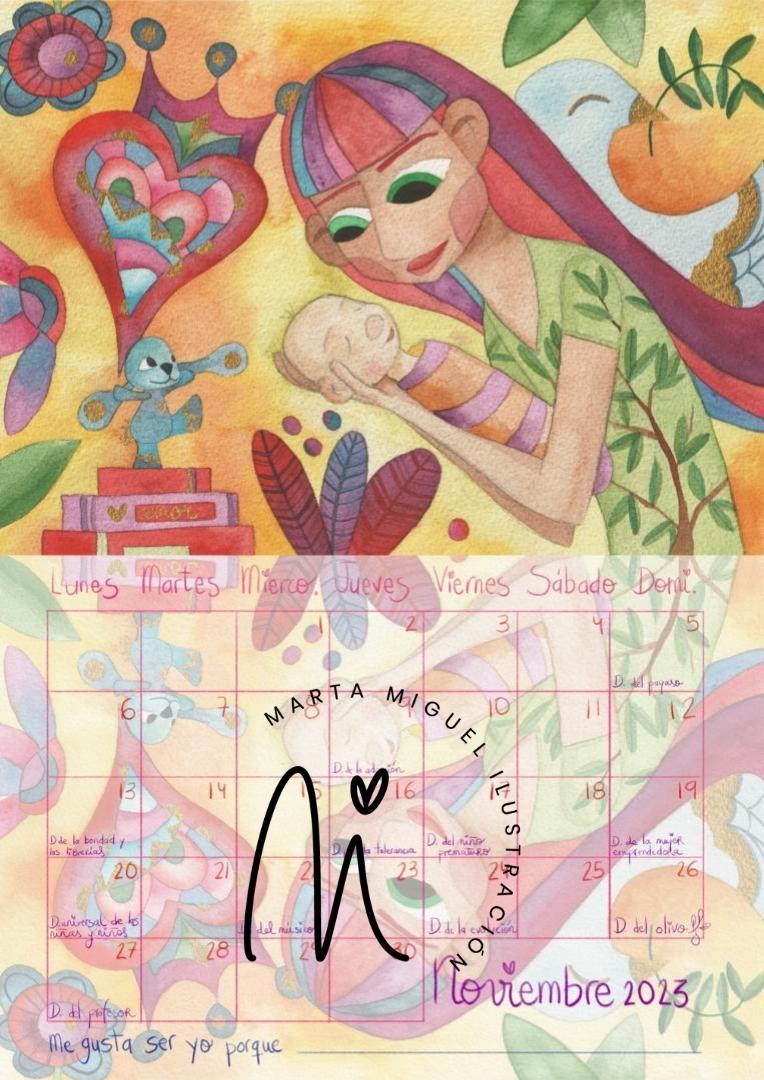 Calendario infantil 2023 Marta Miguel