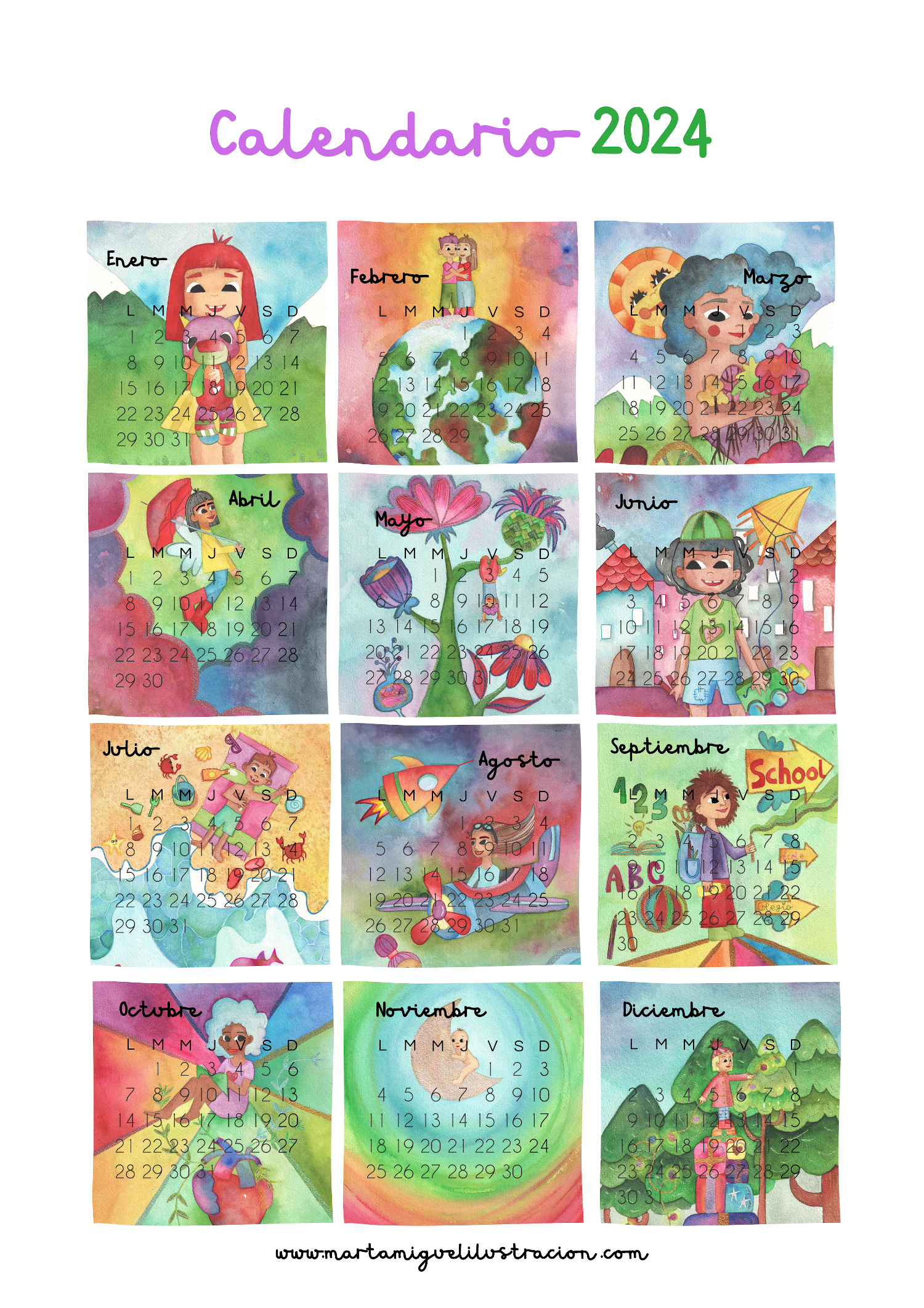 Calendario mujer 2023 Marta Miguel