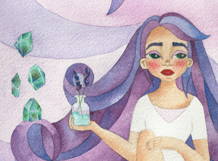 Calendario mujer 2022 febrero Flor Con Fortuna