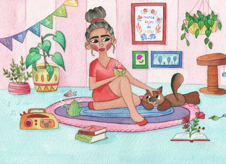 Calendario mujer 2022 junio Flor Con Fortuna