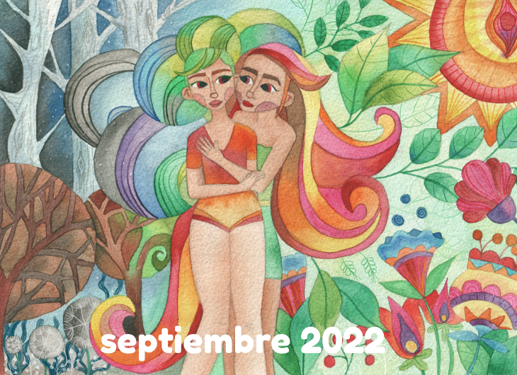 Calendario mujer 2022 junio Flor Con Fortuna