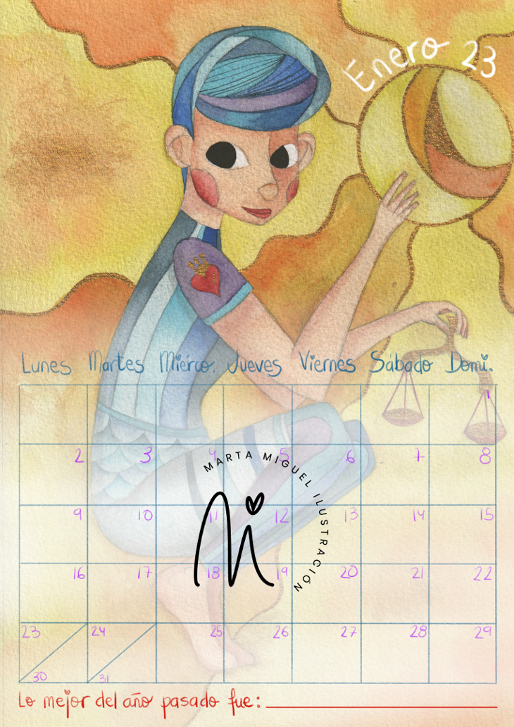 Calendario mujer 2023 Marta Miguel