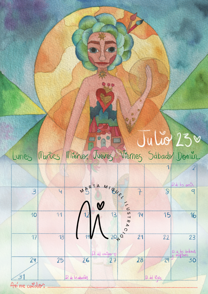 Calendario mujer 2023 Marta Miguel