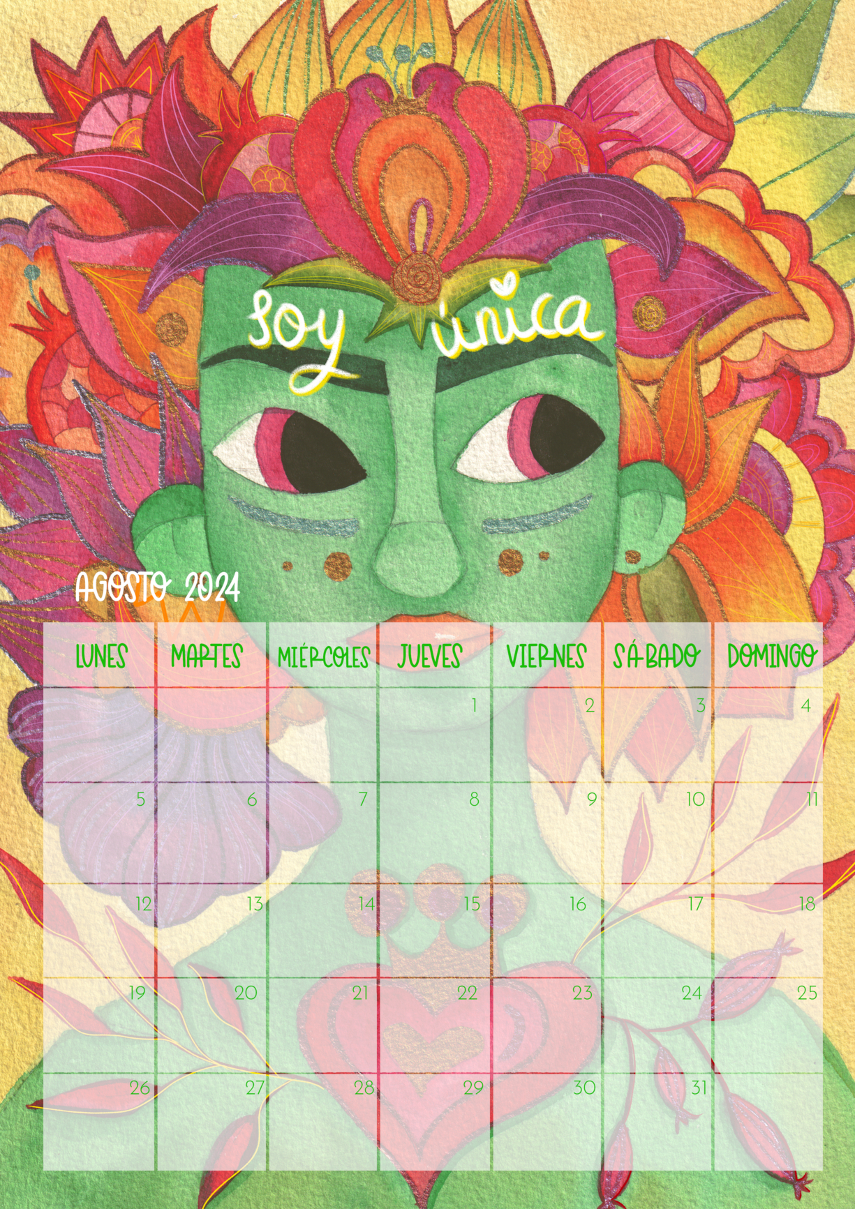 Calendario mujer 2023 Marta Miguel