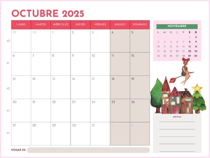 Calendario 2025 mujeres autocuidado ruedadelavida