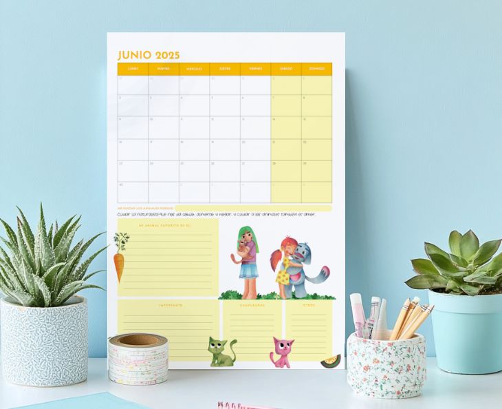 Calendario 2025 mujeres autocuidado ruedadelavida