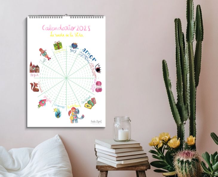 Calendario 2025 mujeres autocuidado ruedadelavida