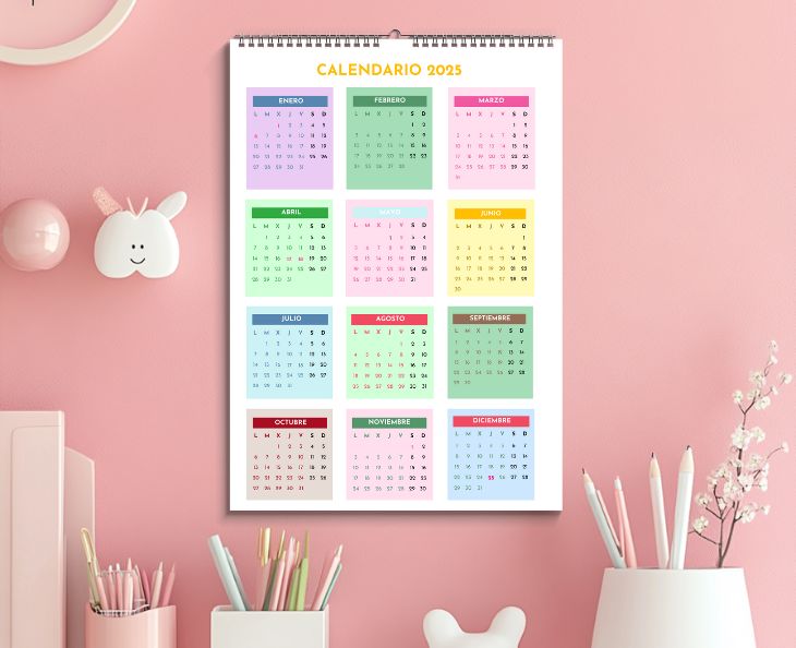 Calendario 2025 mujeres autocuidado ruedadelavida