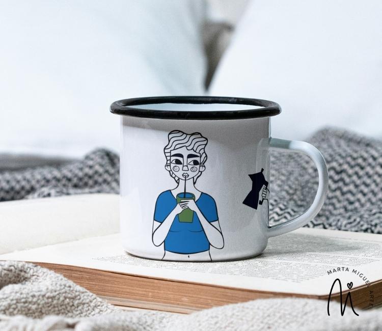 Taza ilustrada