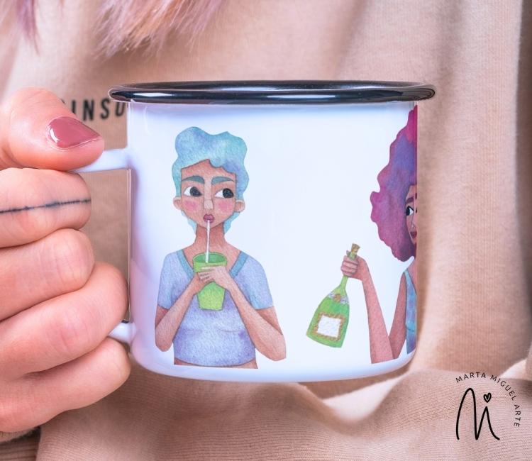 Taza ilustrada
