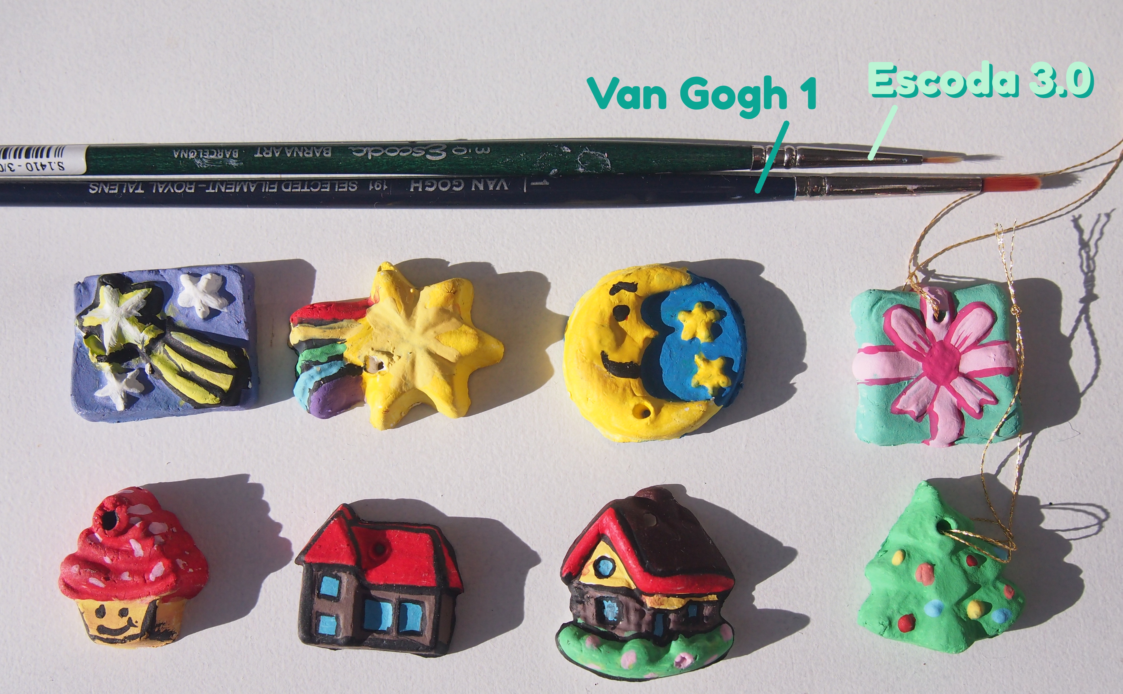 Materiales manualidades adornos de Navidad