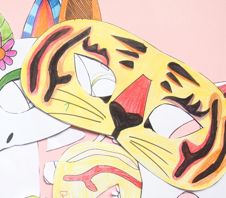 Descargable gratis máscara tigre