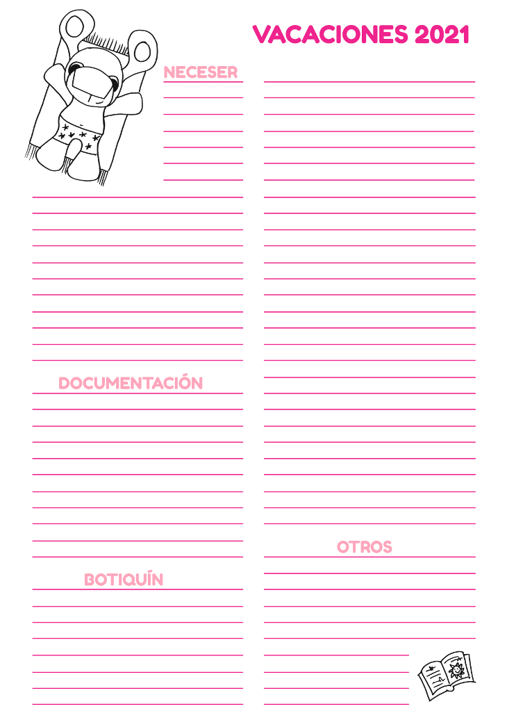 Descargable gratis maleta vacaciones