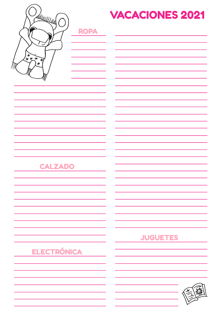 Descargable gratis maleta vacaciones