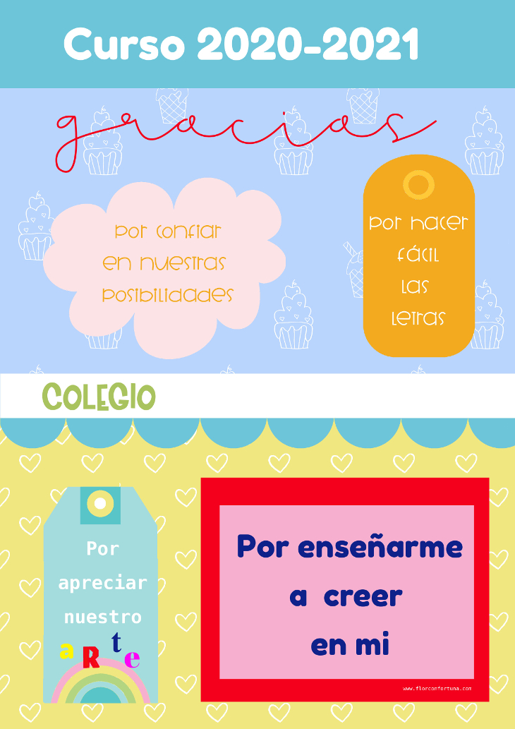 Descargable Libro de fin de curso flor con fortuna