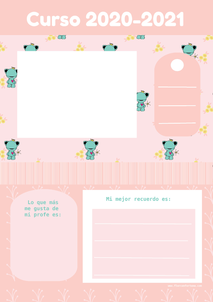 Descargable Libro de fin de curso flor con fortuna