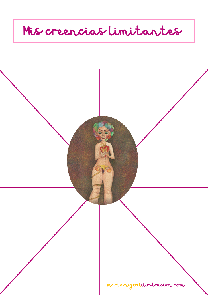 mujer-creencias-limitantes-martamiguel-ilustracion