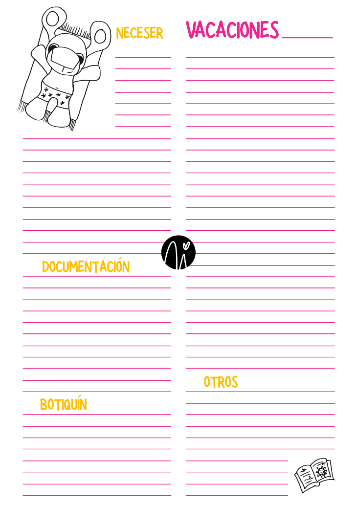 Descargable gratis maleta vacaciones