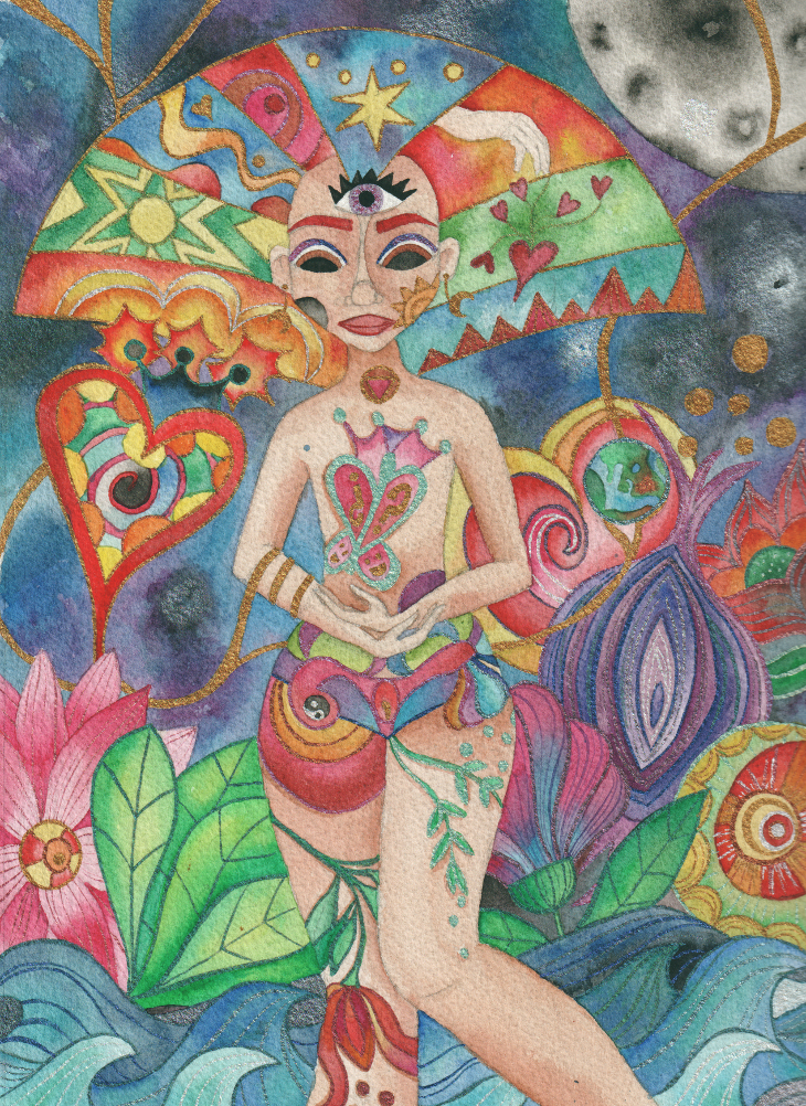 Ilustración Autorretrato Marta Miguel