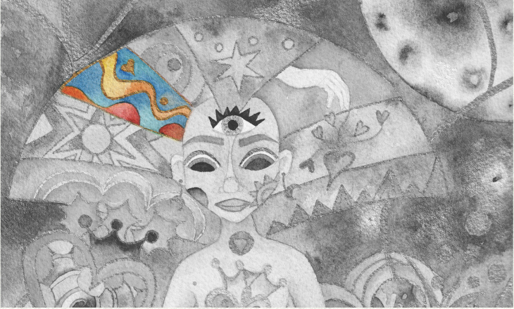 Ilustración Autorretrato Marta Miguel