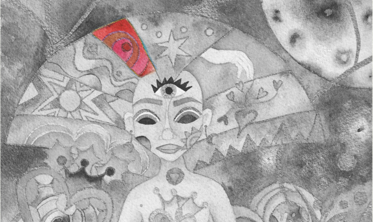 Ilustración Autorretrato Marta Miguel