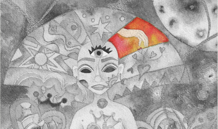 Ilustración Autorretrato Marta Miguel