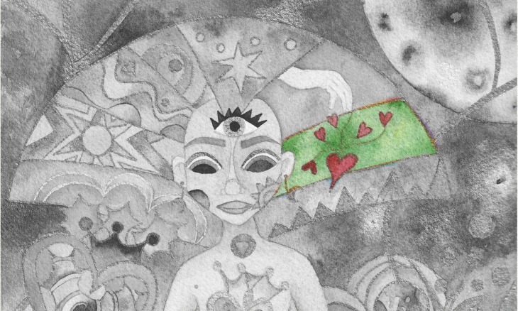 Ilustración Autorretrato Marta Miguel